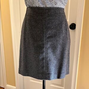 Banana Republic Grey Wool Skirt